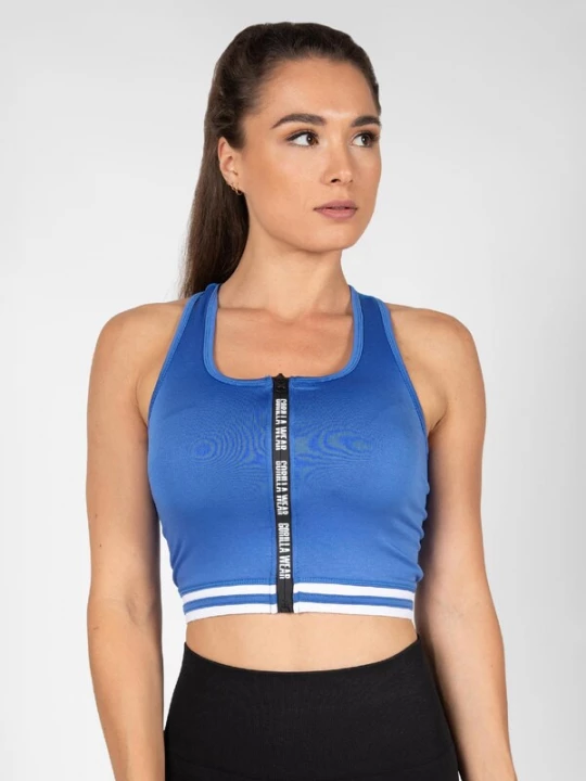 Foto van product Gorilla Wear Top 'Mesa' blauw / zwart / wit