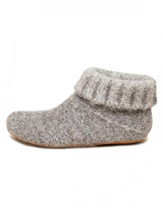Foto van product Gottstein Huisschoenen 'Knit Boot Alpaka' grijs