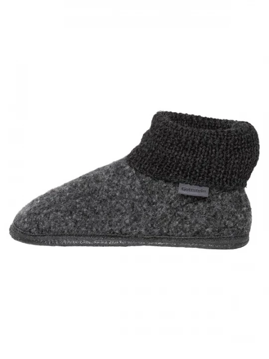 Foto van product Gottstein Huisschoenen 'Wool Venture High' donkergrijs