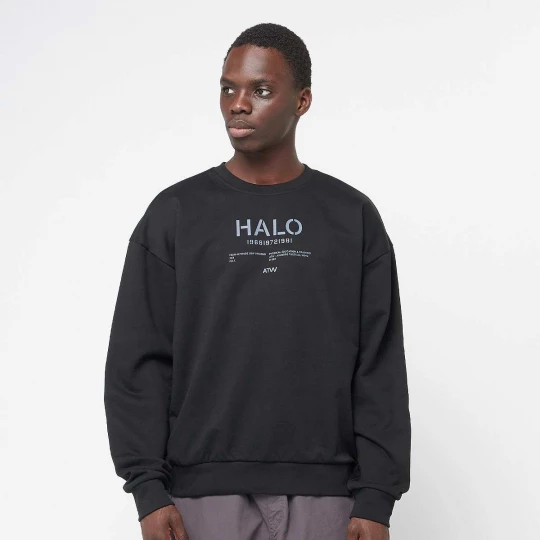 Foto van product Graphic Boxy Crew Halo zwart