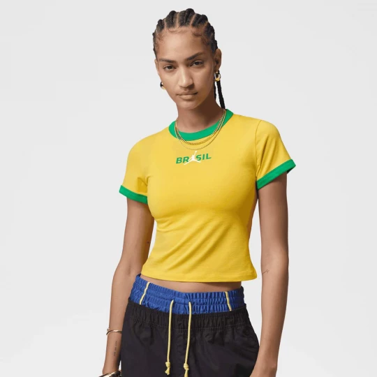 Foto van product Graphic Brazil Crewneck Shirt Jordan geel