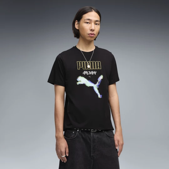 Foto van product Graphics Cyber PUMA T-shirt voor Heren, Zwart