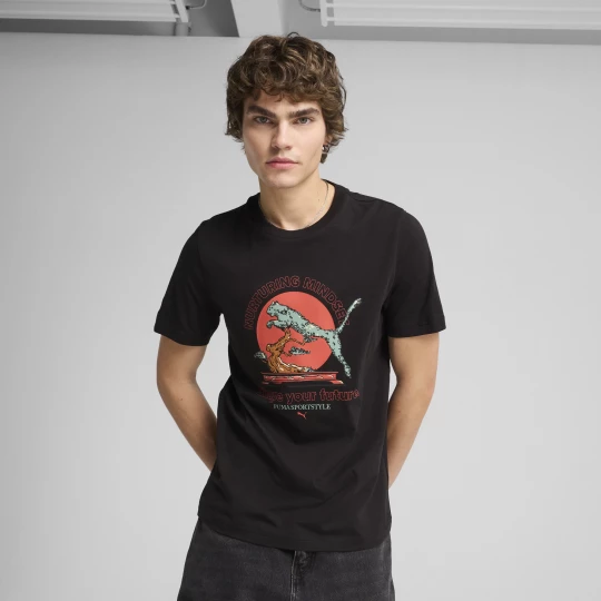 Foto van product GRAPHICS PUMA Bonsai T-shirt voor Heren, Zwart