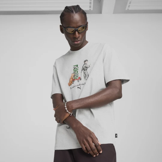 Foto van product GRAPHICS PUMA Boy T-shirt voor Heren, Grijs