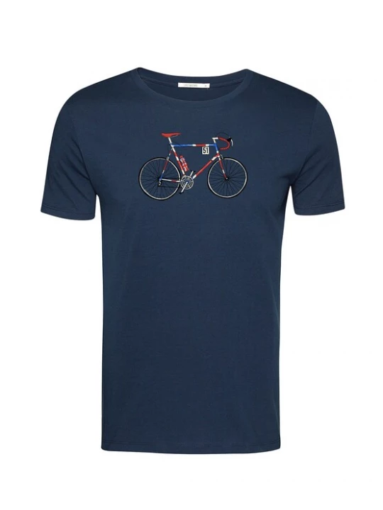 Foto van product GREENBOMB Shirt 'Bike Jack' navy / rood / zwart / wit