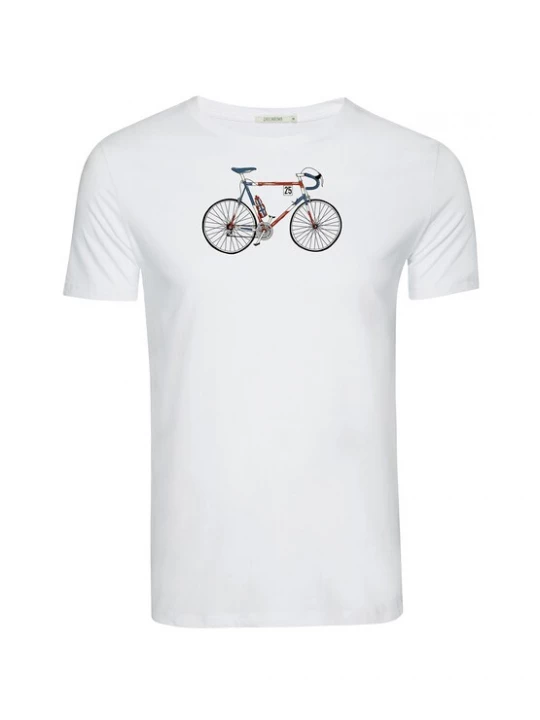 Foto van product GREENBOMB Shirt 'Bike Mikkel' zwart / wit