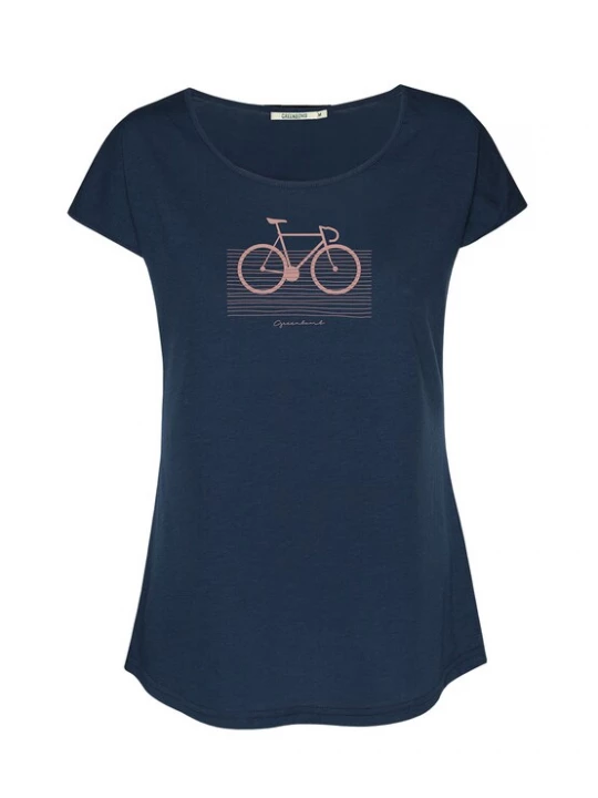 Foto van product GREENBOMB Shirt 'Bike Streak' navy / rosa