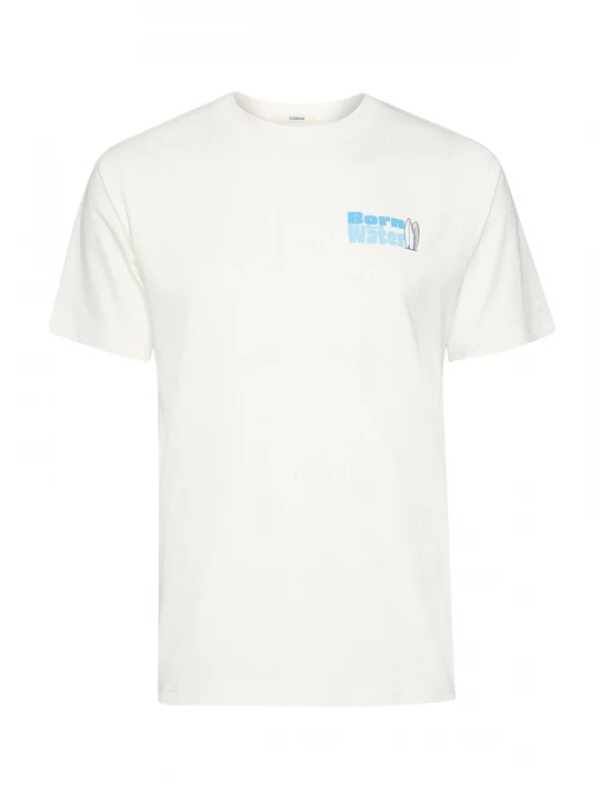 Foto van product GREENBOMB Shirt 'Fusion Dog Surf' wit