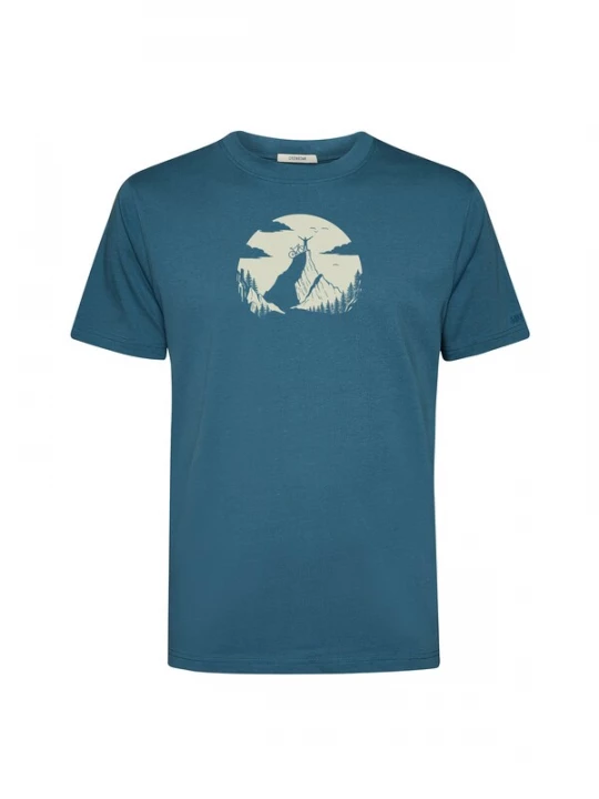 Foto van product GREENBOMB Shirt 'Fusion Nature Clouds Ride' marine