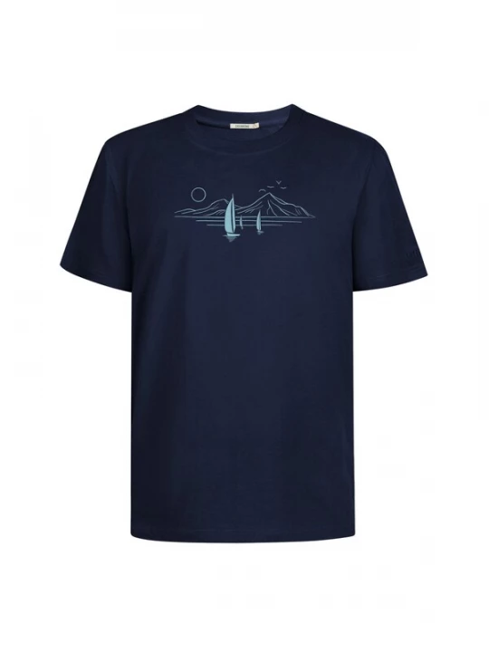 Foto van product GREENBOMB Shirt 'Fusion Sail Away' navy
