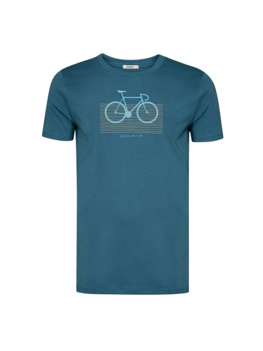 Foto van product GREENBOMB Shirt 'Guide Bike Bars' lichtblauw