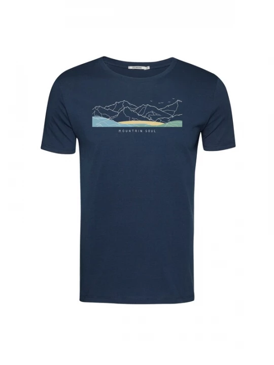 Foto van product GREENBOMB Shirt 'Guide Mountain Soul' navy