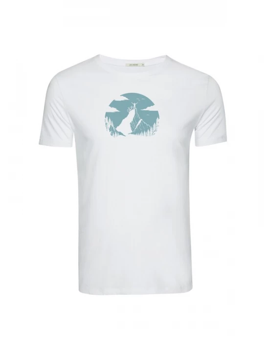 Foto van product GREENBOMB Shirt 'Guide Nature Clouds Ride' wit