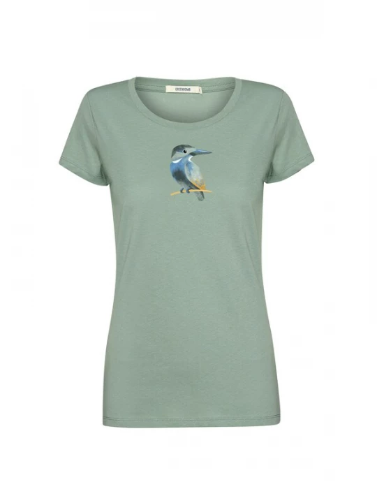 Foto van product GREENBOMB Shirt 'Loves Bird Look' lichtgroen
