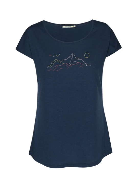 Foto van product GREENBOMB Shirt 'Nature Contours' navy