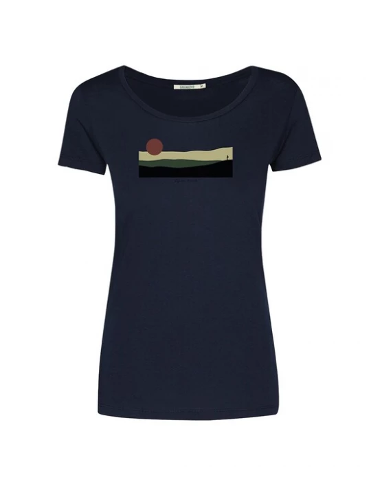Foto van product GREENBOMB Shirt 'Nature Pathway' blauw / gemengde kleuren