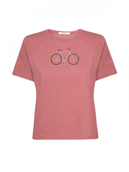 Foto van product GREENBOMB Shirt 'Nova Bike Handdrawn' oudroze