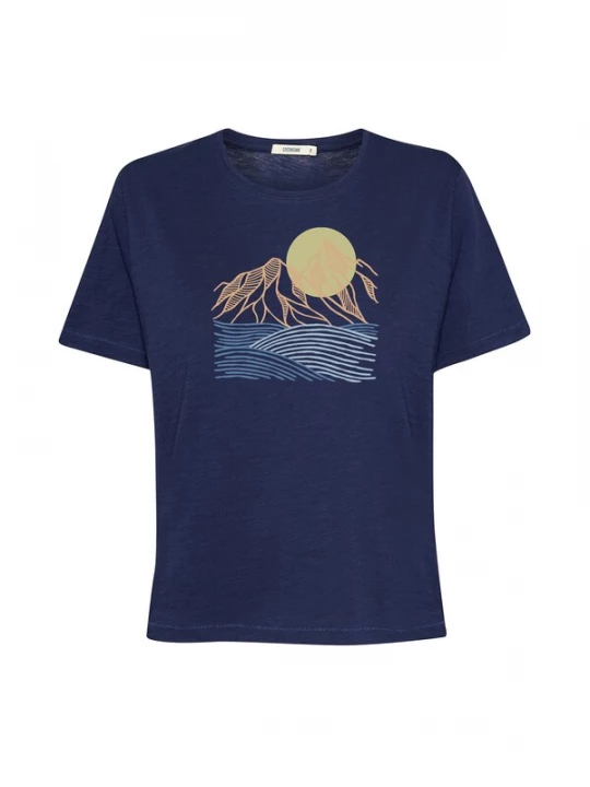 Foto van product GREENBOMB Shirt 'Nova Mountain Scenery' navy
