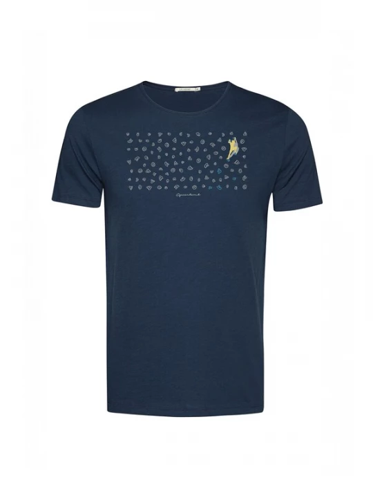 Foto van product GREENBOMB Shirt 'Spice Lifestyle Boulderer' navy