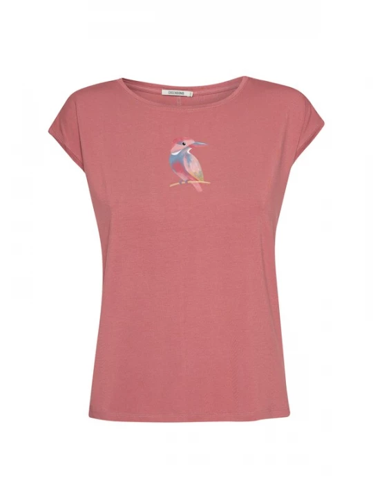 Foto van product GREENBOMB Shirt 'Timid Bird Look' oudroze