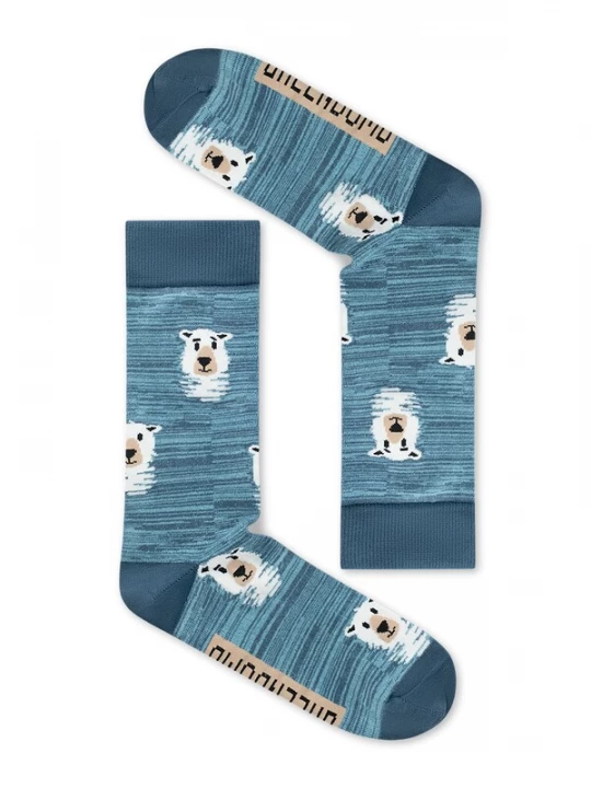 Foto van product GREENBOMB Sokken 'Icebear Hunt 2' petrol / zwart / wit