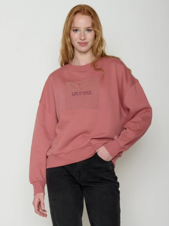Foto van product GREENBOMB Sweatshirt 'Wild Soul' oudroze