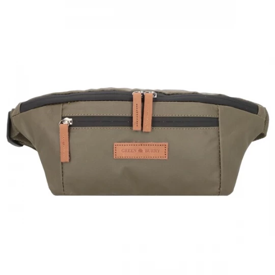 Foto van product GREENBURRY Heuptas 'Aviator' chamois / olijfgroen / zwart / zilver