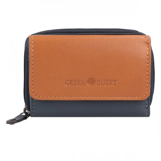 Foto van product GREENBURRY Portemonnee 'Nappa' cognac / grafiet