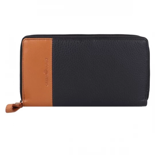 Foto van product GREENBURRY Portemonnee 'Nappa' navy / cognac