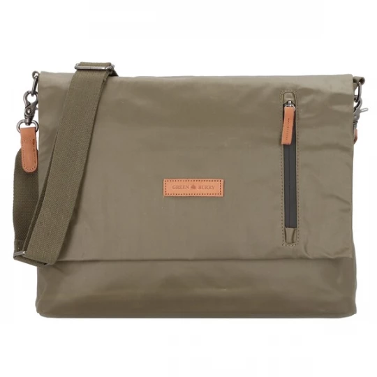 Foto van product GREENBURRY Schoudertas 'Aviator' kaki / oranje