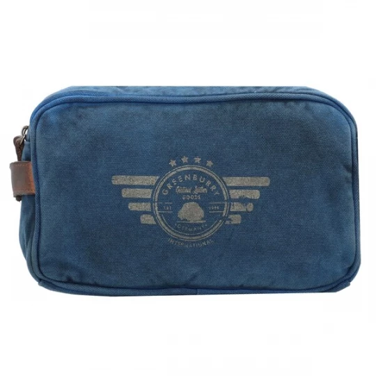 Foto van product GREENBURRY Toilettas 'Vintage Aviator' blauw / bruin