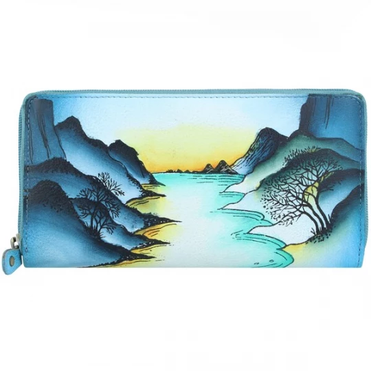 Foto van product Greenland Nature Portemonnee 'ART+CRAFT' blauw