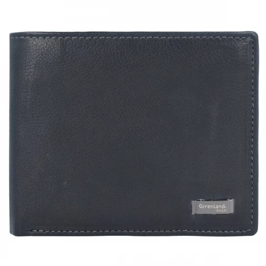 Foto van product Greenland Nature Portemonnee 'Black Nappa' zwart