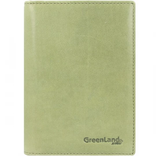 Foto van product Greenland Nature Portemonnee 'Soft Colour' olijfgroen / pastelgroen / lichtgroen