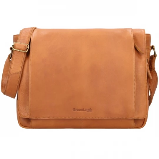 Foto van product Greenland Nature Schoudertas 'Nature' bruin