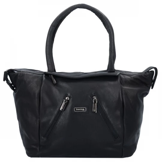Foto van product Greenland Nature Shopper 'Black Nappa' zwart