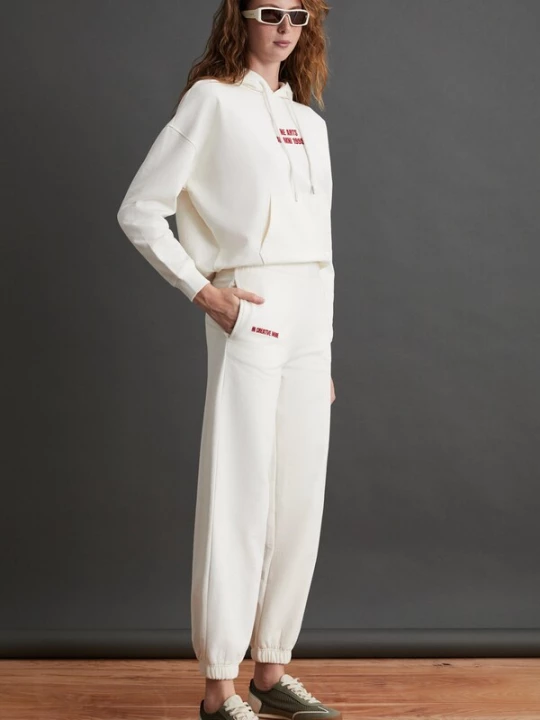 Foto van product Grimelange Broek ivoor / rood