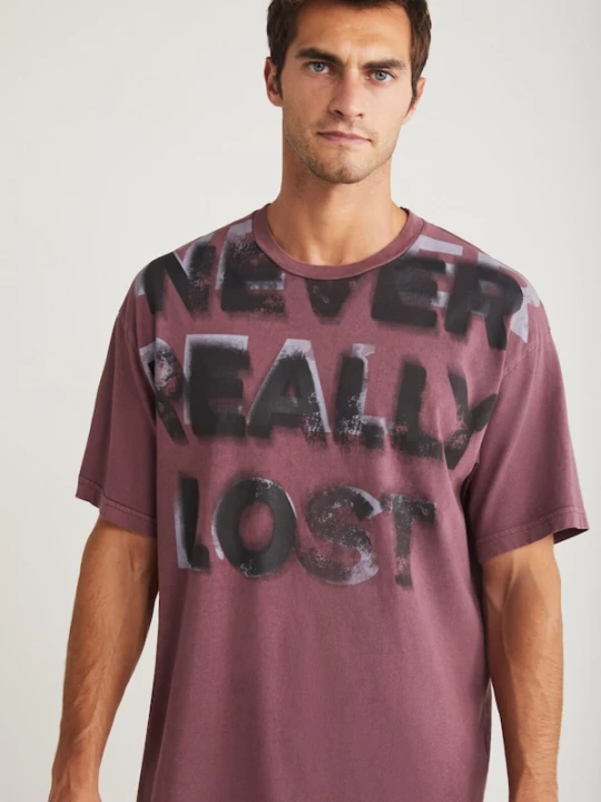 Foto van product Grimelange Shirt sering / mauve / zwart