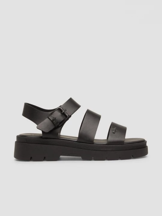 Foto van product Grote sandalen met lederlook s.Oliver zwart