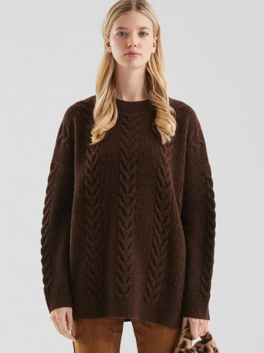 Foto van product Grote trui QS bruin
