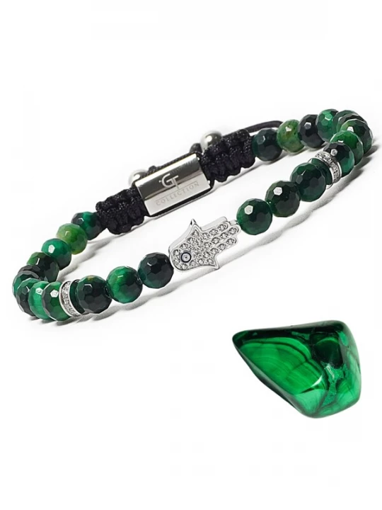 Foto van product GT Collection Armband 'Hamsa Hand' groen