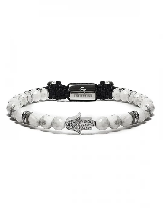 Foto van product GT Collection Armband 'Hamsa Hand' wit