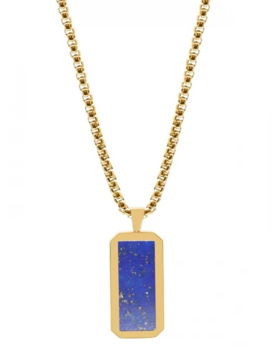 Foto van product GT Collection Ketting 'Rectangle' blauw
