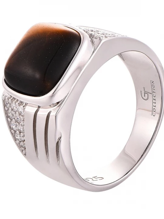 Foto van product GT Collection Ring 'Tiger Eye' bruin