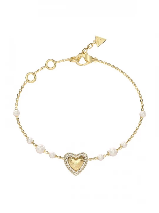 Foto van product GUESS Armband 'Beloved' goud / parelwit