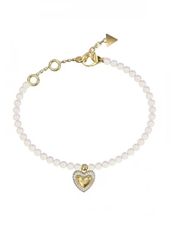 Foto van product GUESS Armband 'Beloved' goud / zilver / parelwit