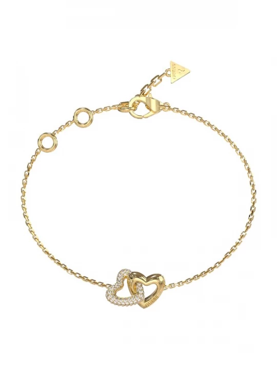 Foto van product GUESS Armband 'Heart' goud / transparant