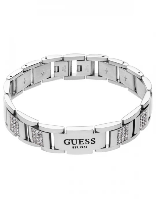 Foto van product GUESS Armband zwart / zilver / transparant