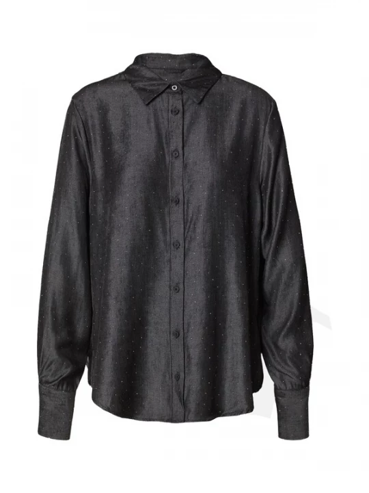 Foto van product GUESS Blouse 'Lucia' zwart / transparant