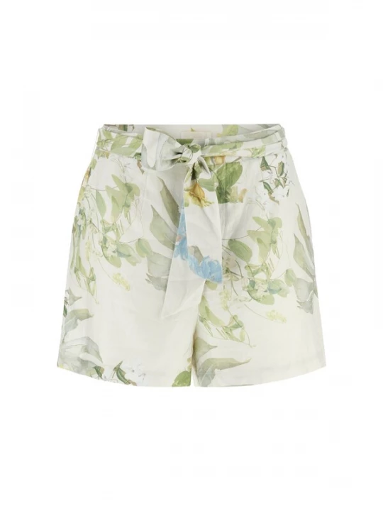 Foto van product GUESS Broek 'KIRSTEN' ecru / lichtblauw / honing / groen